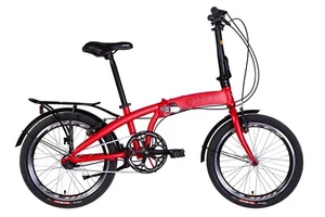 Faltrad Folding Bike 20" City Stadt Gepäckträger Rack Aluminium Rot RH 32 cm - Bild 1 von 3