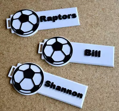 RAD PRINTED PARTS Soccer Personalized Bag Tag