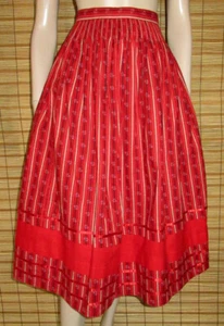 ROTER TRACHTENROCK - COTTON - VINTAGE - ALTENERDINGER T. - WIE NEU - GR. S - Picture 1 of 2