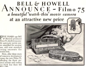 Antigua cámara de película Ad Bell & Howell Filmo 75 hermosa "ver-delgada" baja $$ - Imagen 1 de 4
