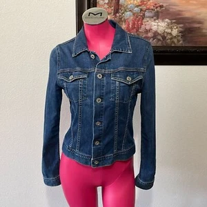 AG ADRIANO GOLDSCHMIED the Robyn Denim Jean Jacket Stretch Medium MADE IN USA - Picture 1 of 12