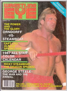 Wrestling Eye Magazine March 1987 Mr Wonderful Paul Orndorff Ricky Steamboat WWF - Picture 1 of 10