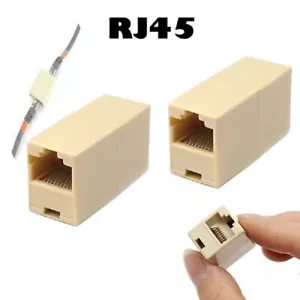 RJ45 Ethernet Network LAN Cat5e Cat6 Cable Joiner Adapter Coupler Extender LOT - Picture 1 of 10