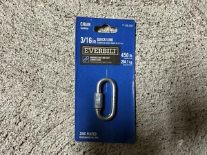 Everbilt 3/16" Zinc-Plated Quick Link SKU 436 526 - Picture 1 of 1