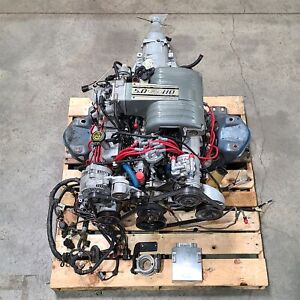 1989 Mustang 5.0L 302 Ho Engine Automatic Transmission Drop Out 36K Aa7169