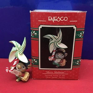 Enesco Treasury Ornament Merry Mailman Dear Santa Series 1990 E8 - Picture 1 of 1