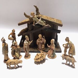 Vintage 12 Piece Christmas Nativity Crèche￼ Depose Italy 11 figurines