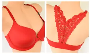 32DD *BODY BY VICTORIA'S* SECRET Semi Frontal Forrado Sujetador Cerrado Ligeramente *LÁPIZ LABIAL* - Imagen 1 de 7