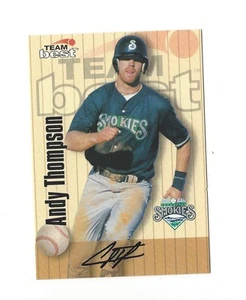 1998 BEST ANDY THOMPSON ON CARD AUTO #49 TORONTO BLUE JAYS - Bild 1 von 1