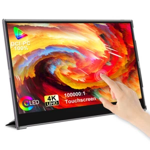 15.6" 4K OLED Portable Monitor Touch Screen Auto Rotate Screen 100000:1 Monitor - Picture 1 of 10