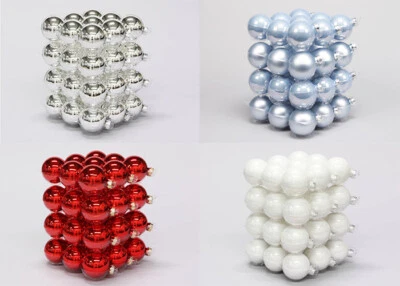 Pz 36 Palle Vetro Colorate Per Albero Di Natale Mm 57… - Immagine 1 di 3