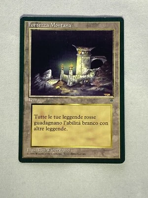 MTG Mountain Stronghold Italian Legends Magic the Gathering  - Image 1 of 2