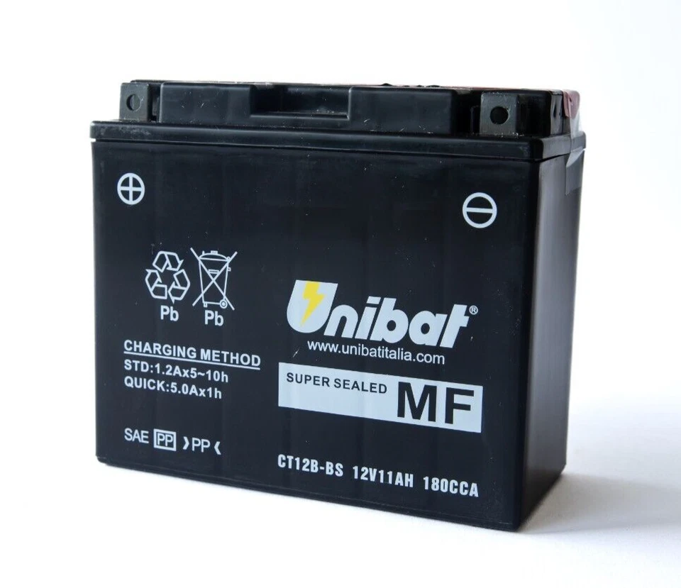 DUCATI DESMOSEDICI RR 1000 2008-09 AGM BATTERY OEM REPLACEMENT EXCEED YT12B-BS - Image 1 of 4