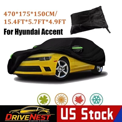 For Hyundai Accent Full Car Cover Waterproof Dustproof All Weather Protection - Image 1 of 4