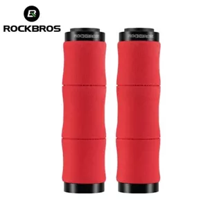 ROCKBROS 2pcs Bicycle Handlebar Grips Ultralight Soft EVA Bamboo MTB Bike Grips - Picture 1 of 19
