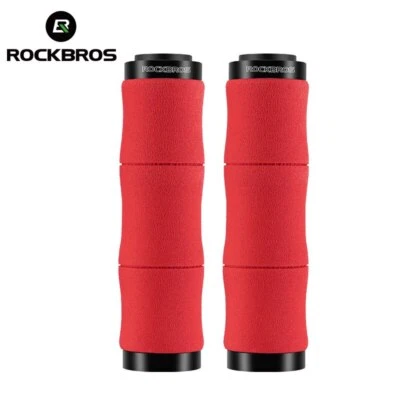 ROCKBROS Bicycle Grips Sponge MTB Shockproof Soft Ultraight Bike Handlebar Grips - Image 1 of 4
