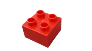 Lego Duplo 20 Stück Stein rot 2x2 rote Steine 4 Noppen Bausteine Baustein 3437 - Bild 1 von 3