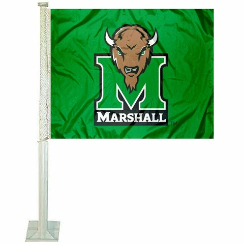 Marshall Thundering Herd Car Auto Window Flag Cover