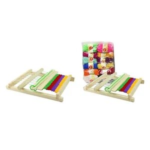 Loom Set, Wooden Tapestry Loom, Improve Hand-Eye Coordination, Creative DIY - Picture 1 of 13