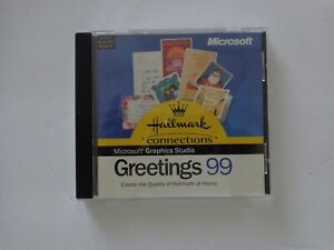 Microsoft Greetings 99 MS Graphics Studio PC CD-ROM Hallmark for Windows 95/98