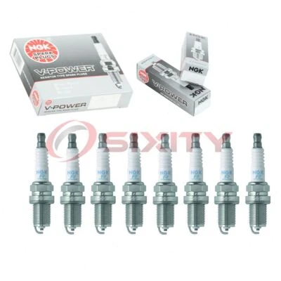 8 pcs NGK V-Power Spark Plugs for 2001-2004 Toyota Sequoia 4.7L V8 - Engine ml - Image 1 of 4