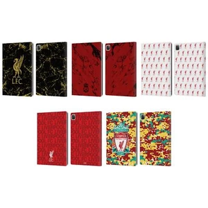 LIVERPOOL FC CREST & LIVERBIRD PATTERNS 1 PU LEATHER BOOK CASE FOR APPLE iPAD - Picture 1 of 11