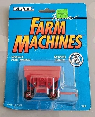 Vagón de alimentación por gravedad 1/64 para tractor Ertl Farm rojo fundido a presión nuevo en caja como nuevo Foto 1 de 4