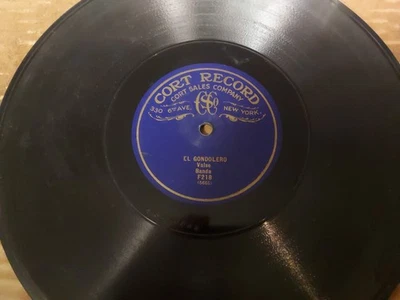 Early 1900s CORT RECORD 78/BANDA.."El Gondolero".."Frou Frou" - Image 1 of 4
