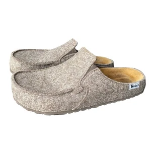 Birkenstock Birkis Wollfilz Mokassin 42 Clog Slipper Grau Unisex Herren 9,5 Damen 11,5 - Bild 1 von 8