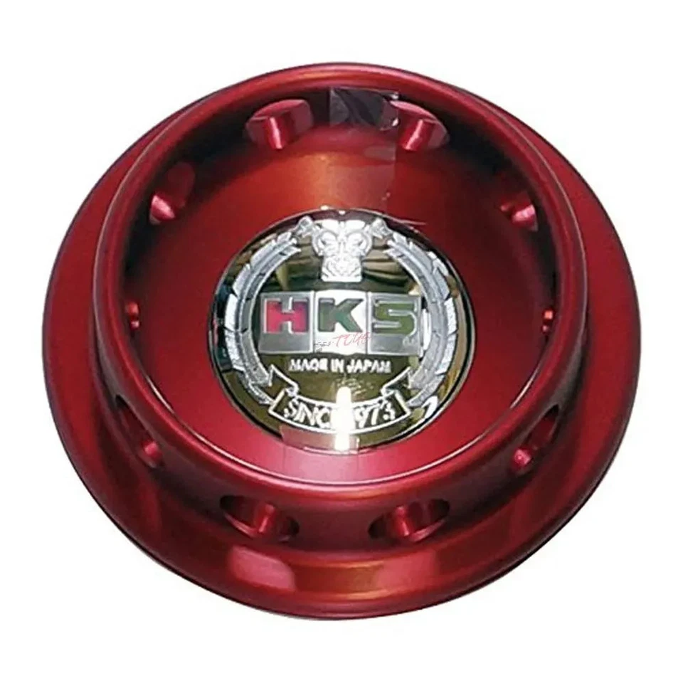 日本全新 HKS 钢坯油填充盖日产/本田(红色)24003-AN001 — 第 1/1 张图片