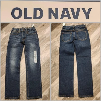 NWT Old Navy Medium Dark Blue Skinny Jeans Boys Size 8 - Image 1 of 4