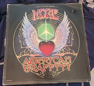  MORE AMERICAN GRAFFITI Film Soundtrack DYLAN BYRDS ZOMBIES 1979 MCA2-11006 2LPs - Picture 1 of 8