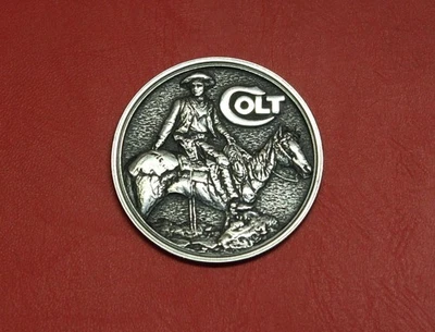 Colt Firearms Tex & Patches Display Case Medallion - Image 1 of 2
