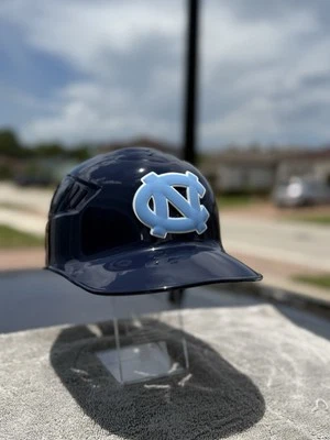 UNC NORTH CAROLINA TARHEELS CUSTOM RAWLINGS BASEBALL BATTING HELMET NEW - Image 1 of 4