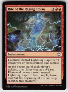 Rite of the Raging Storm U Commander: Streets of New Capenna 274 MTG - Picture 1 of 2
