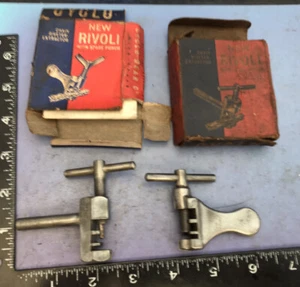 2 x Vintage Cyclo Rivoli Chain Rivet Extractor boxed with instructions - Picture 1 of 7