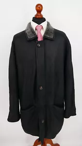 Bugatti Winter Lammfell Leder Jacke Mantel Gr.56 Schwarz 100% Leder absolut Top - Bild 1 von 8