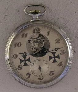 MILITARY 100-Years-Old LANCO Pocket Watch Otto Von Bismarck on the Dial Serviced - Picture 1 of 4