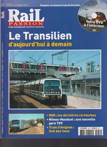 * RAIL PASSION N°252 TRANSILIEN / RRR / NIMES-MANDUEL / TRAM AVIGNON / GRENADE - Picture 1 of 4