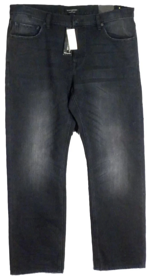 NUEVO CON ETIQUETAS ~ Pantalones de mezclilla chinos grises de pierna recta vintage Banana Republic para hombre talla 36 x 30 Foto 1 de 4