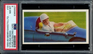 1958-60 STIRLING MOSS MERRYSWEETS LTD. WORLD RACING CARS #33 (PSA 8) * POP 1 * - Picture 1 of 2
