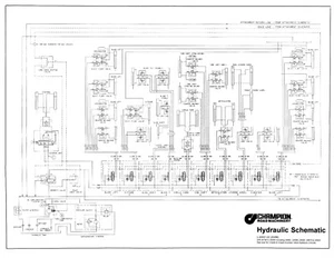 Champion 700 IV V VI 710A 716A 720 730 Motor Grader Hydraulic Schematic Manual - Picture 1 of 1