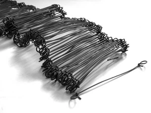 BARRAS DE REFUERZO DE METAL MULTIPROPÓSITO LAZOS DE DOBLE BUCLE - LONGITUD 8" (200 mm) - Imagen 1 de 2