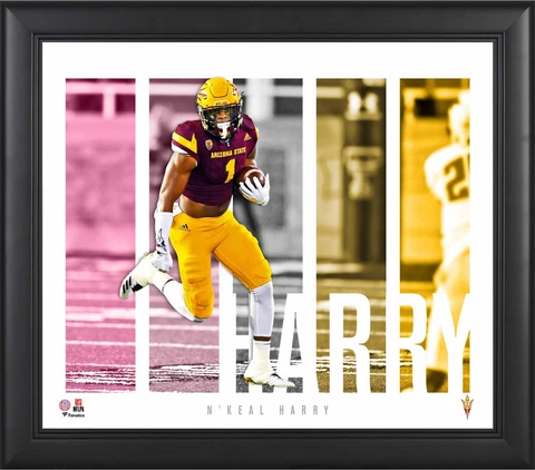 N'keal Harry Arizona State Framed 15x17 Player Panel Collage Cover