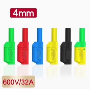 4mm stapelbare verlängerte Hülse Sicherheits-Stecker PL6-PL8 Stecker Schweißen - Picture 1 of 21