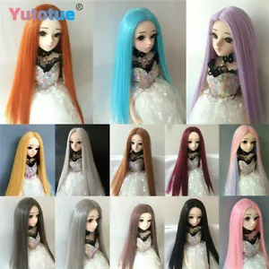 Pelucas de muñecas Yutotue peluca recta pelo para 1/3 1/6 1/8 BJD accesorios de muñeca hágalo usted mismo - Imagen 1 de 36