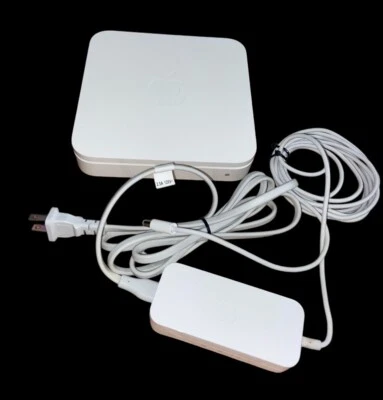 Apple Airport Extreme 802.11n Wi-Fi Wireless Base Station Mac A1143 & Cord A1202 - Image 1 of 4