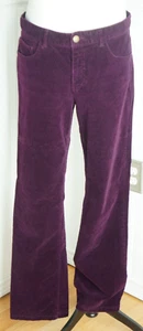 Chaps Women's 12 Denim Purple Tight Corduroy Straight Leg Pants 35" Waist - Picture 1 of 4