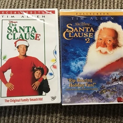 THE SANTA CLAUSE/THE SANTA CLAUSE 2, DISNEY DVD’s BRAND NEW FULLSCREEN  - Image 1 of 4