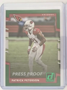 2017 Donruss Press Proof Green PATRICK PETERSON #95 ARIZONA CARDINALS 🏈 - Picture 1 of 1